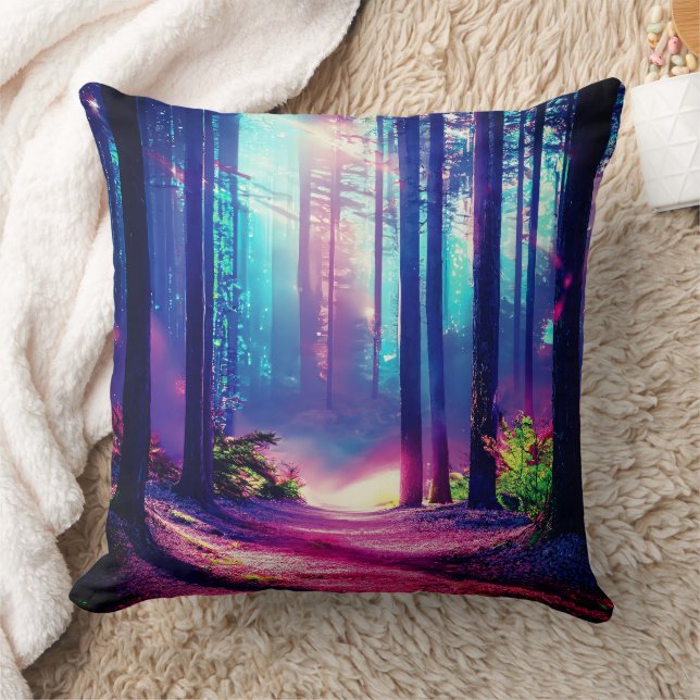 Magic fantasy forest cushion (Blanket)