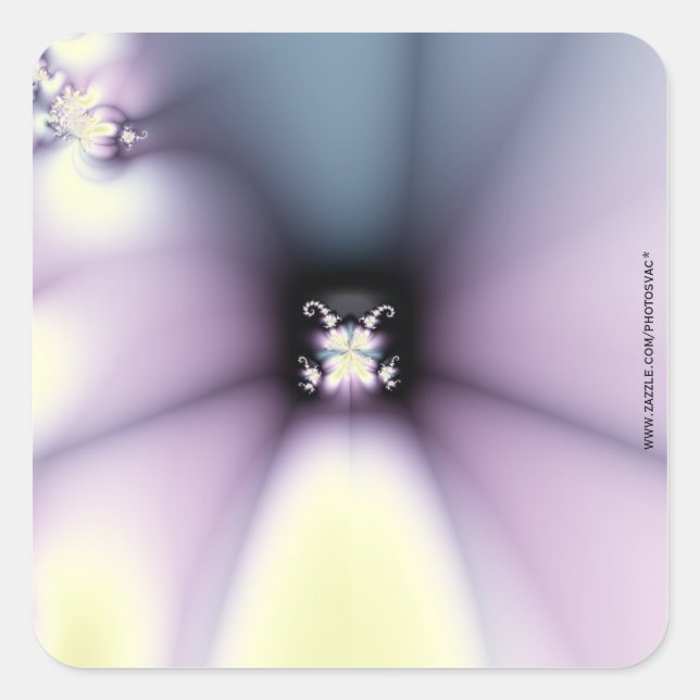Magic Flower Square Sticker (Front)