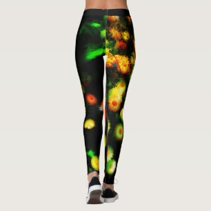 Magic flowers funky leggings