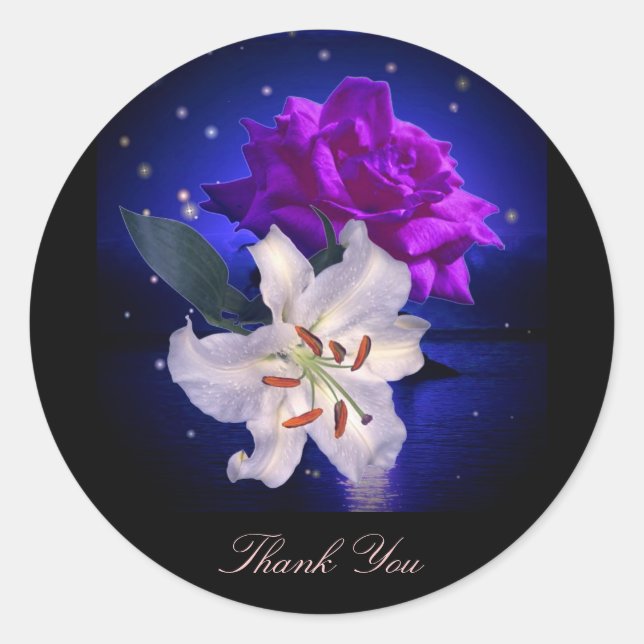 Magic Flowers - Thank You Sticker (Front)