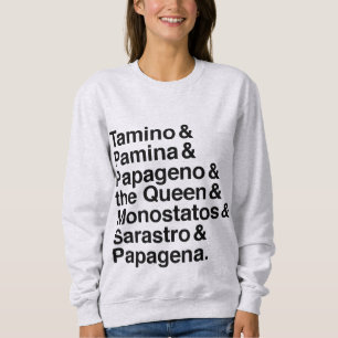 Magic Flute characters shirt