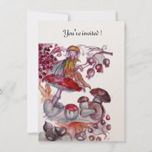 MAGIC FOLLET OF MUSHROOMS champagne Invitation