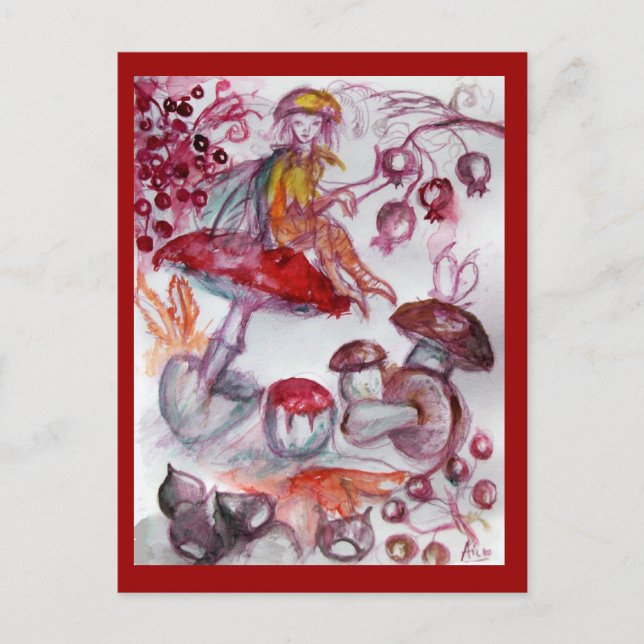 MAGIC FOLLET OF MUSHROOMS POSTCARD (Front)
