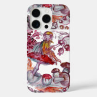 MAGIC FOLLET OF MUSHROOMS Red White Floral Fantasy