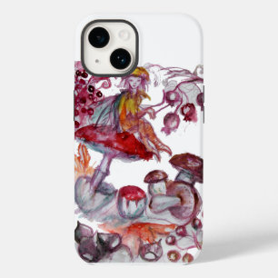 MAGIC FOLLET OF MUSHROOMS Red White Floral Fantasy iPhone 14 Case