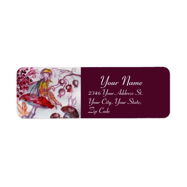 MAGIC FOLLET OF MUSHROOMS Red White Purple Fantasy (Front)