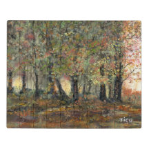 Magic forest acrylic art