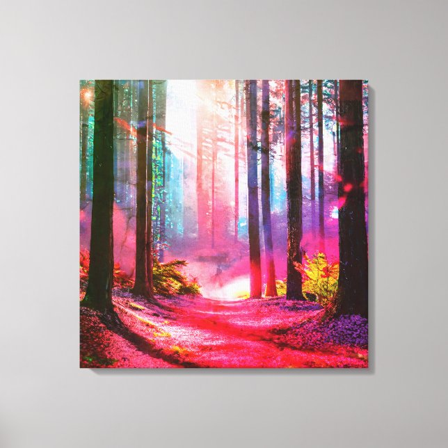 Magic forest ambient  canvas print (Front)