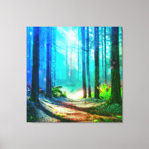 Magic forest ambient canvas print