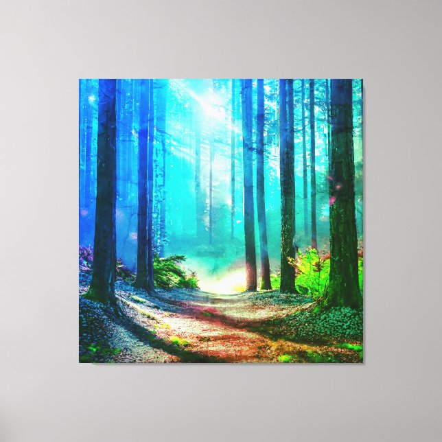 Magic forest ambient  canvas print (Front)