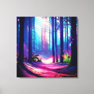 Magic forest ambient  canvas print