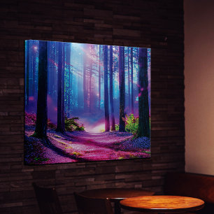 Magic forest ambient canvas print