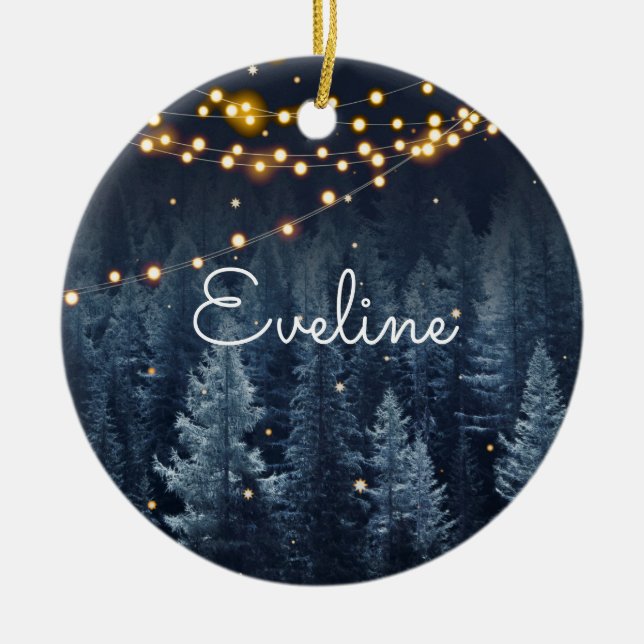 Magic Forest Ceramic Tree Decoration (Front)