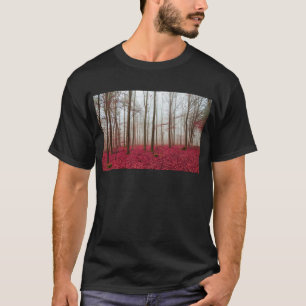 Magic forest in red and white T-Shirt