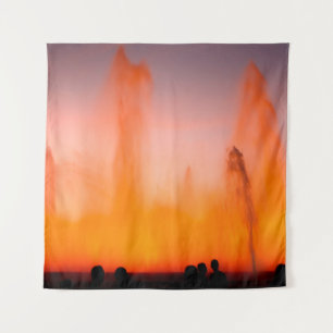 Magic Fountain of Montjuic, Barcelona, Spain. Nigh Tapestry