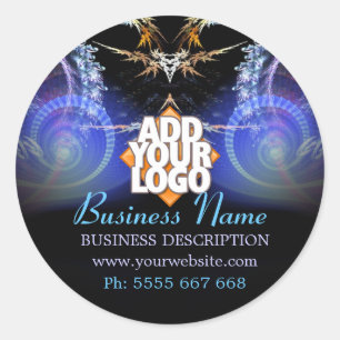 Magic Fractal Shower w/ Logo Business Sticker