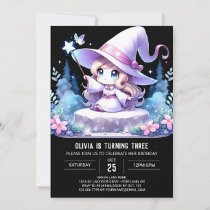 Magic Fun Wizard Birthday Invitation