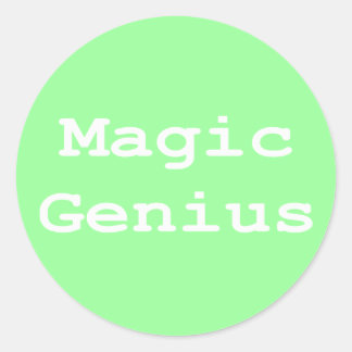 Magic Genius Gifts Classic Round Sticker