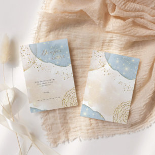 Magic Glitter Abstract Modern Baby Shower Enclosure Card