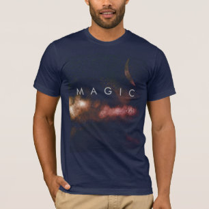 Magic Gold Fantasy Astronomy Crescent Clouds T-Shirt