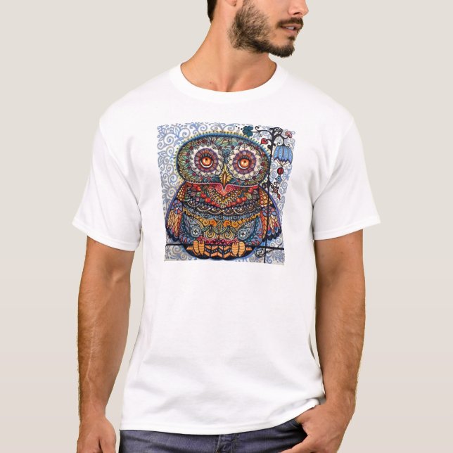 Magic graphic owl painting T-Shirt (Front)