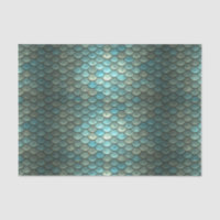 Magic Green Dragon Scale Fantasy Gift Tissue Paper