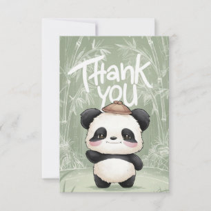 Magic Greeting Panda  Thank You Card