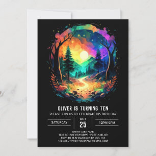 Magic Grove Bohemian Birthday Invitation