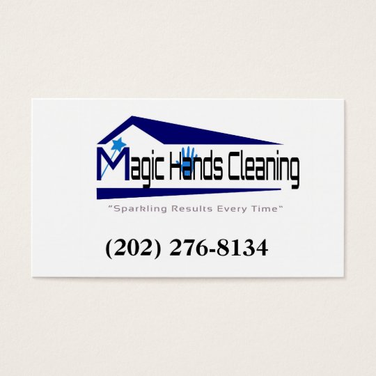 Magic Hands Cleaning Service Business Card