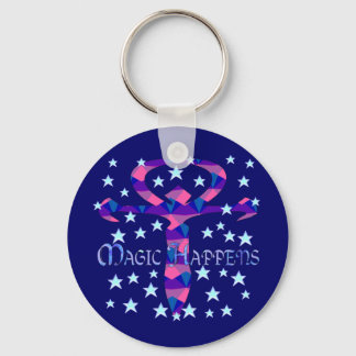 Magic Happens Key Ring