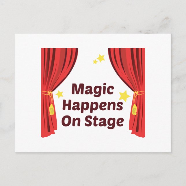 Magic Happens Postcard (Front)