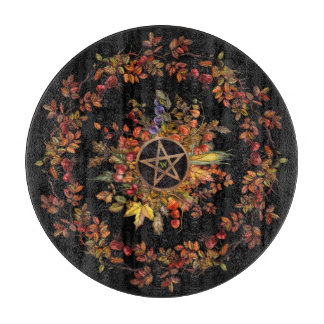 Magic Harvest With Pentagram Monogram Cutting Board