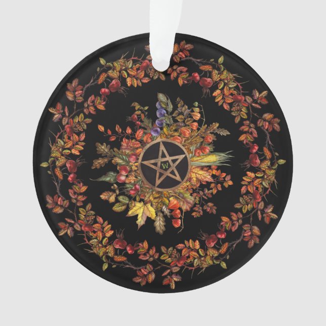 Magic Harvest With Pentagram Monogram Ornament (Front)
