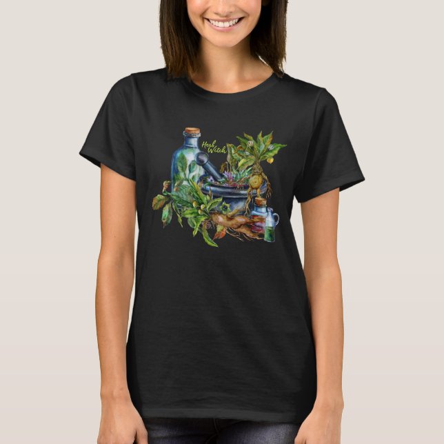 Magic Herb Witch Ingredients T-Shirt (Front)