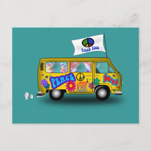 Magic Hippie Van Postcard