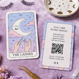 Magic Holographic Tarot Lash Artist Business Card