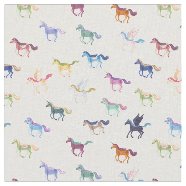 Magic Horses fabric (Close Up)