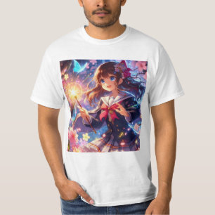 Magic in Air: Charming Drawing of Witch T-Shirt