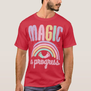 Magic In Progress Funny Pregnant Mummy Pregnancy L T-Shirt