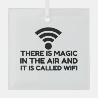 MAGIC IN THE AIR IS WIFI GLASS TREE DECORATION