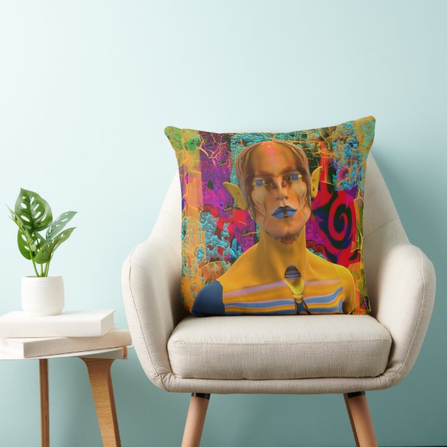 Magic in the Forest Throw Pillow (Chair)