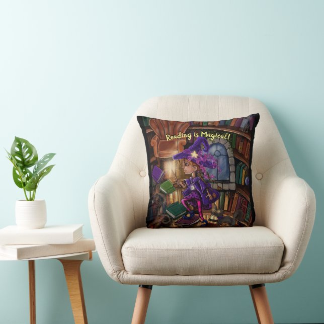 Magic In the Library 'Reading is Magical' Cushion (Chair)