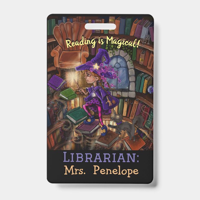 Magic In the Library 'Reading is Magical' ID Badge (Front)