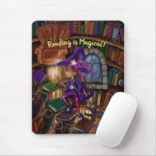 Magic In the Library 'Reading is Magical' Mouse Mat