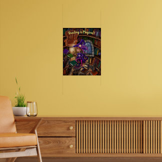 Magic In the Library 'Reading is Magical' Poster
