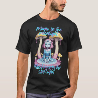"Magic in the Moonlight Mushrooms by Starlight Psy T-Shirt