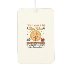 Magic in the Night Halloween Pumpkins Vintage Desi Car Air Freshener