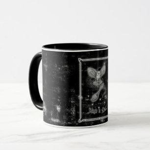 "Magic is Afoot" Witchcore black&white mistyc mug