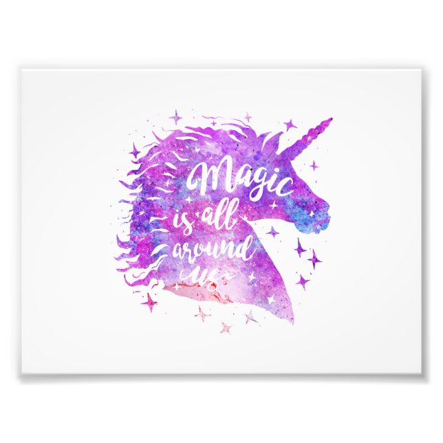 Magic is all around us - Choose background colour Photo Print (Front)