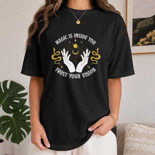 Magic Is Inside You Mystical Snake Moon T-Shirt